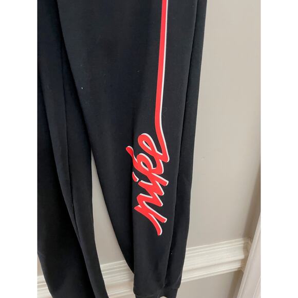 Nike Dri-Fit Athleisure Loungewear Streetwear Cozy Black Joggers‎ Sweatpants XS - Picture 4 of 5